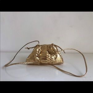 Gold Metallic Dumpling Bag